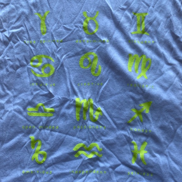 Forever 21- Vintage Zodiac Qualities Gym Tank, SIZE S. - Picture 2 of 4